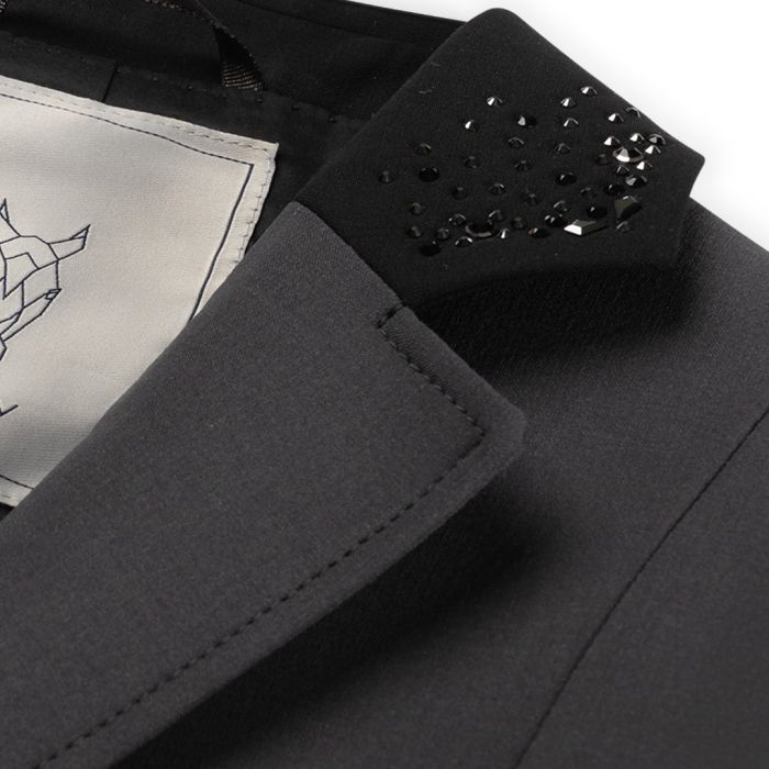 Competition jacket Anthracite, black & Swarovski