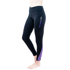 Youth Colour Block Winter Riding Tights